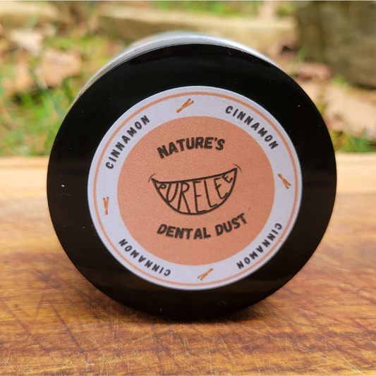 Purelee Naturals Cinnamon Dental Dust, Natural Antibacterial & Oral Pain Relief Tooth Powder